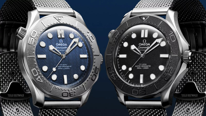 OMEGA Seamaster James Bond and Spectre 2026 editions — official press photograph © OMEGA
