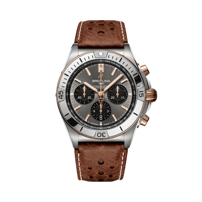 Breitling Chronomat B01 42 Triumph TB0134101M1X1 on white background