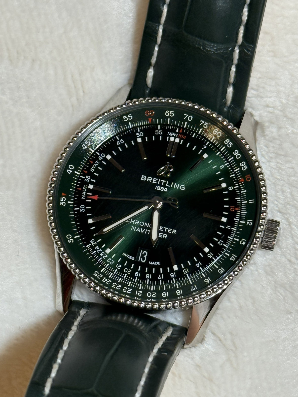 Breitling Navitimer Automatic 41 angled front view