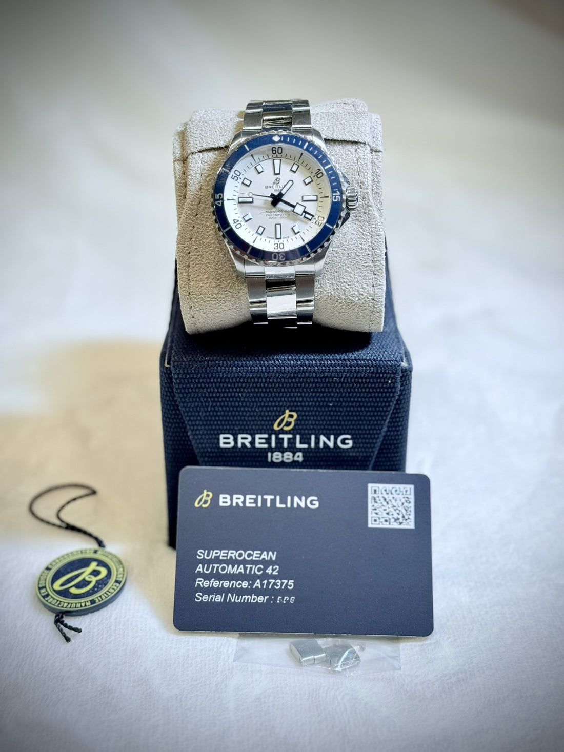 Breitling Superocean Automatic 42 A17375E71G1A1 on white background