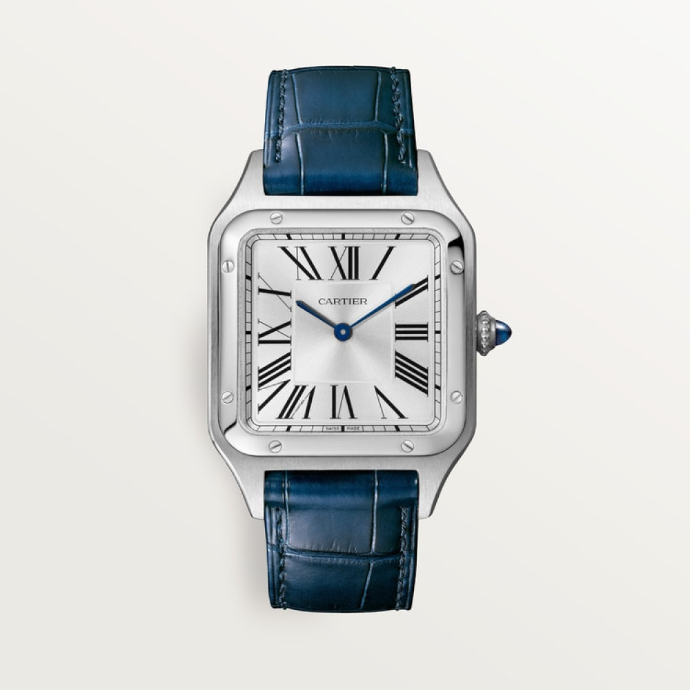 Cartier Santos-Dumont Large WSSA0085 front view on white background