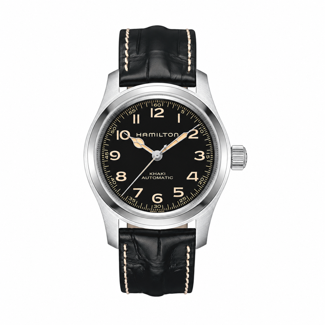 Hamilton Khaki Field Murph Auto 42mm H70605731 front view on white background