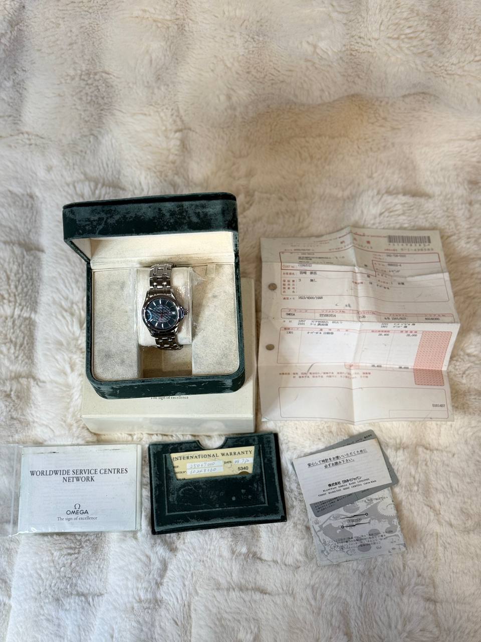 Omega Seamaster Jacques Mayol 1998 full set with box and papers