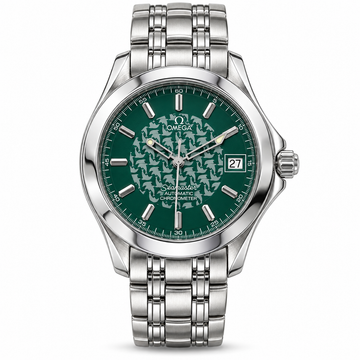 Omega Seamaster Jacques Mayol 1998 ref. 2506.70.00 on white background