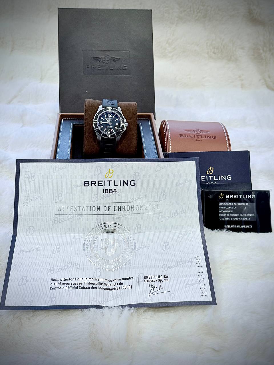 Breitling Superocean 42 Full set , like new , ref A17366021B1S2