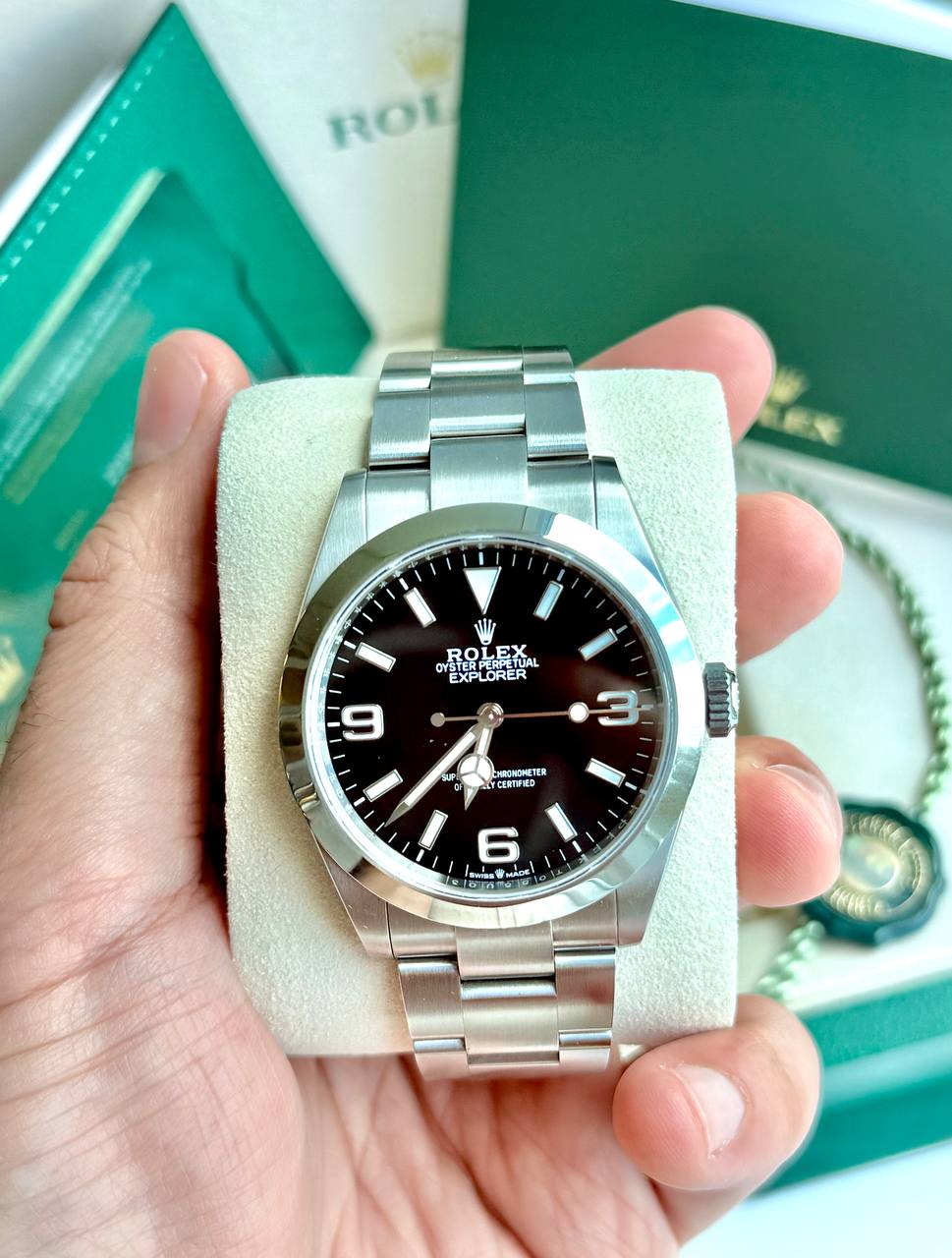 Rolex Explorer 40 black dial