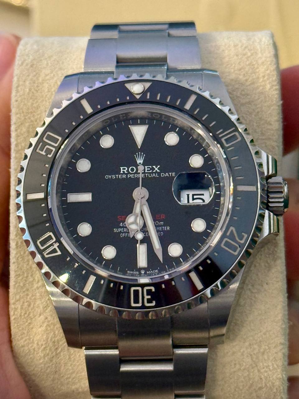 Rolex Sea-Dweller 43 ref. 126600 — Actual watch frontal view
