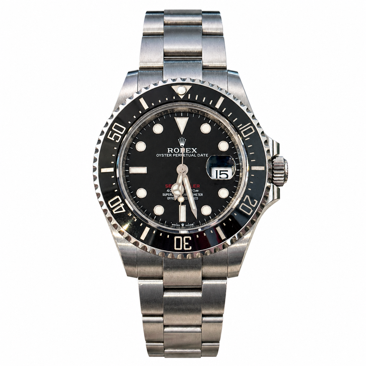 Rolex Sea-Dweller 43 reference 126600 on white background — standardized primary image