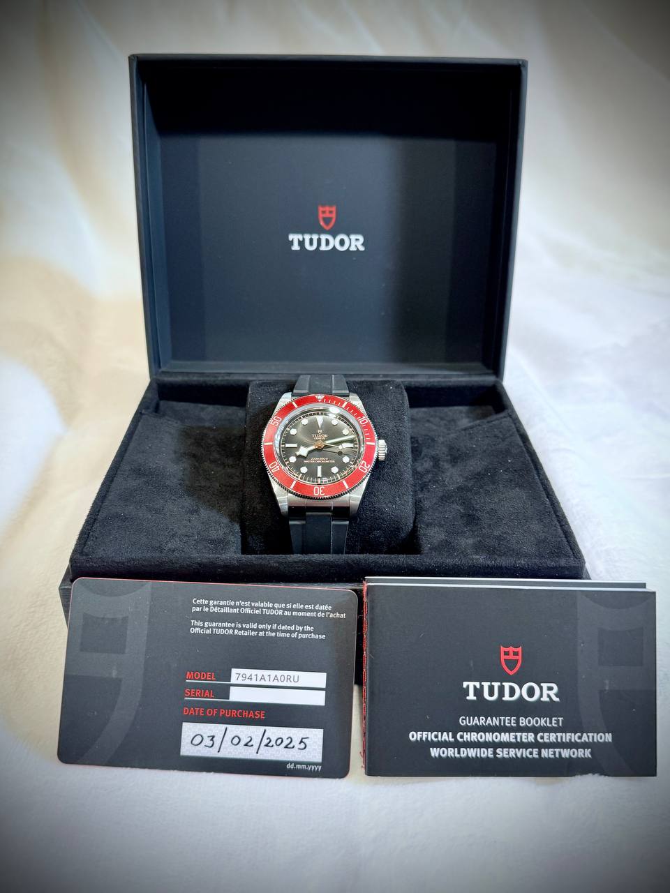 Tudor Black Bay 41 Burgundy full set with box and warranty card