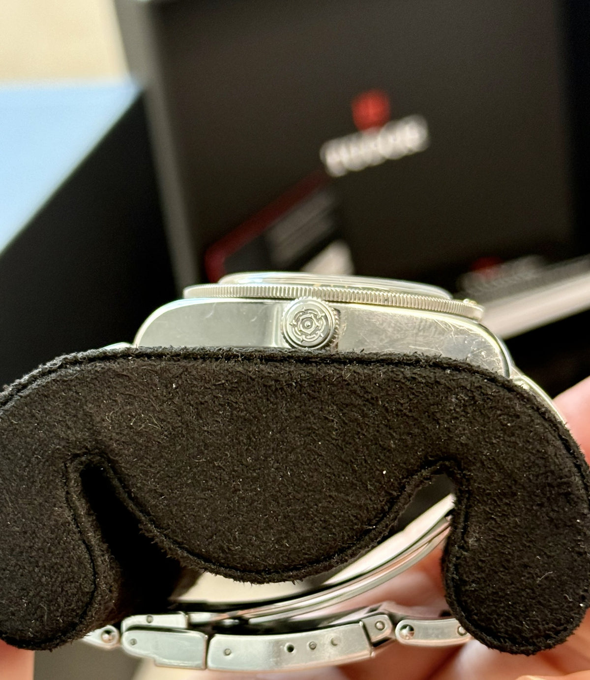 Tudor Black Bay Fifty-Eight crown-side profile