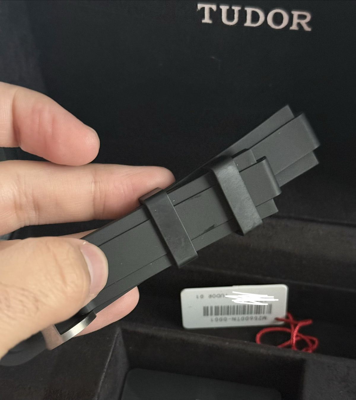 Tudor Pelagos 25600TN additional black rubber strap