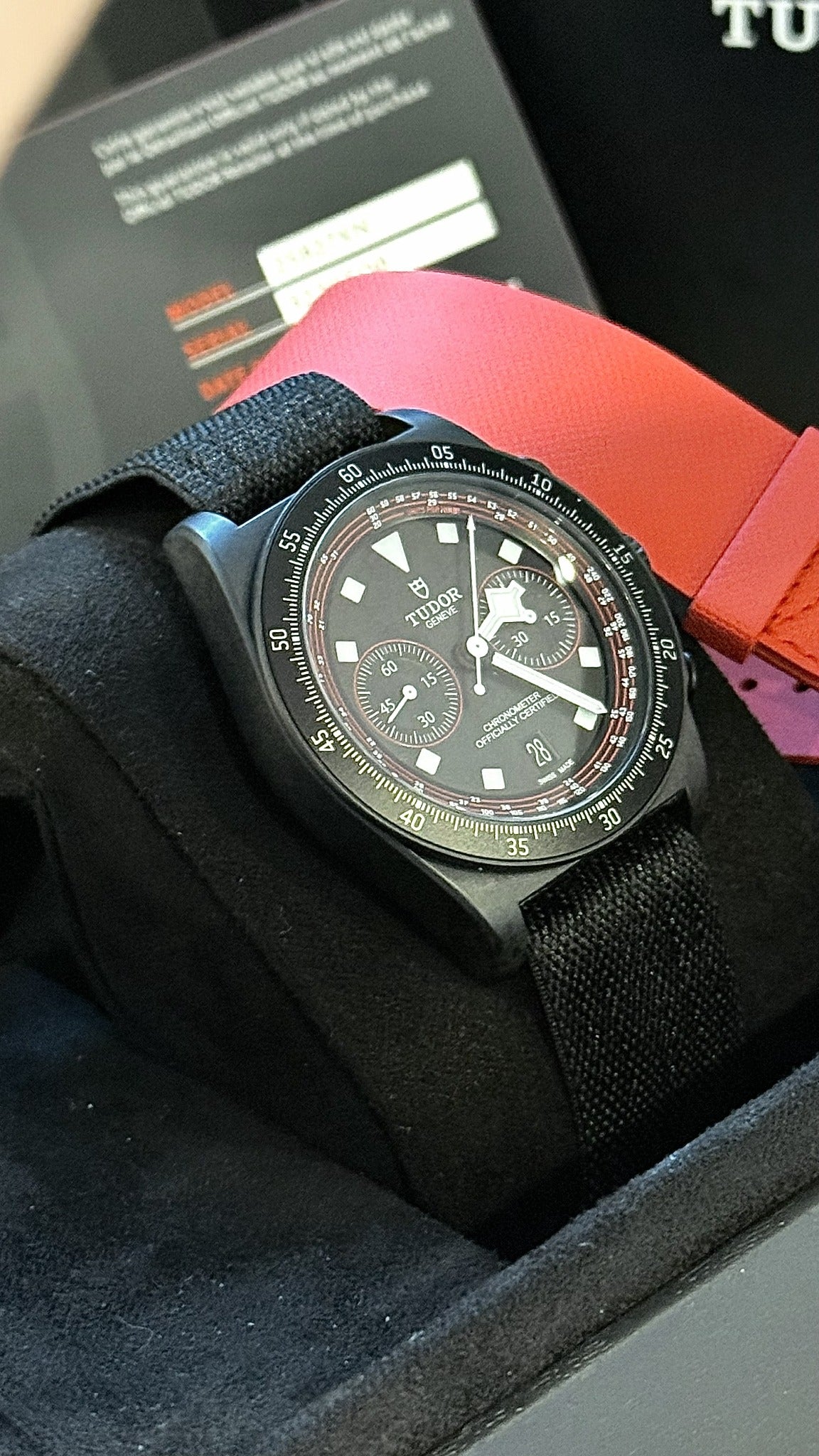 Tudor Pelagos FXD Chrono 25827KN watch and full set