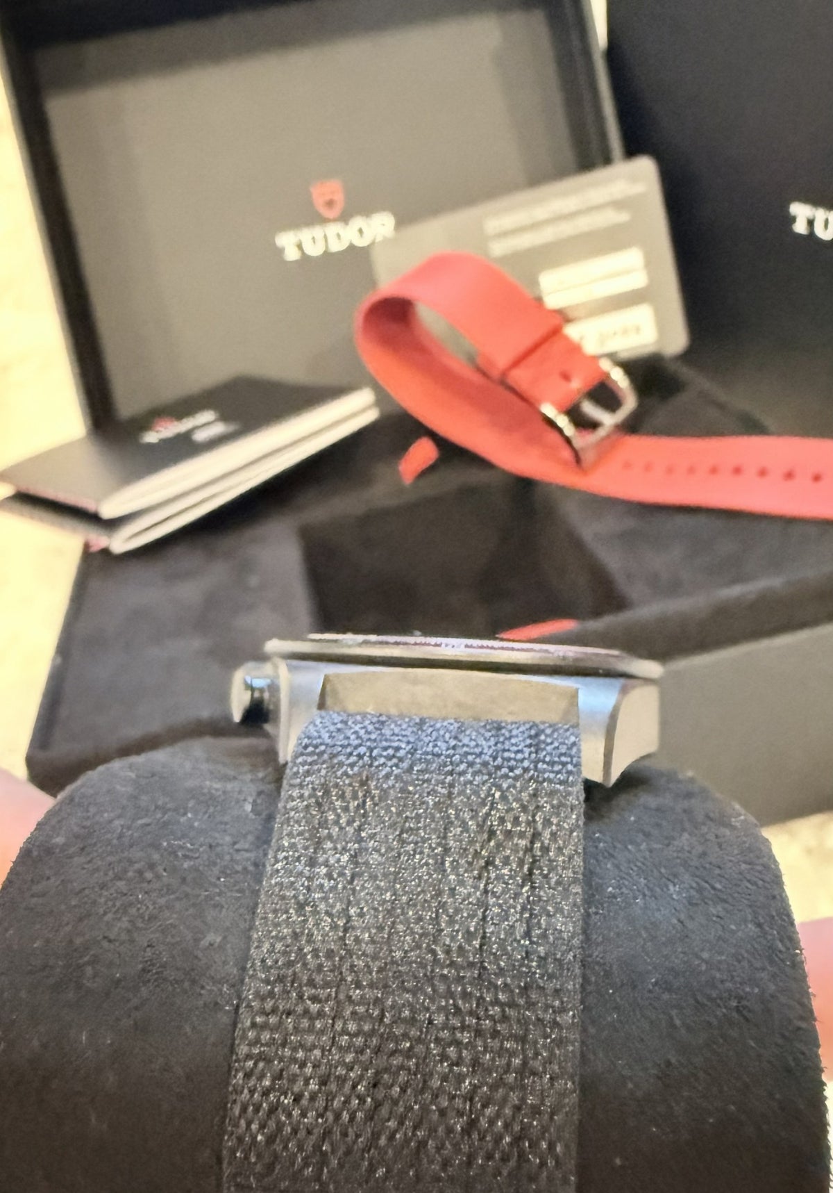 Tudor Pelagos FXD Chrono carbon case and black technical fabric strap